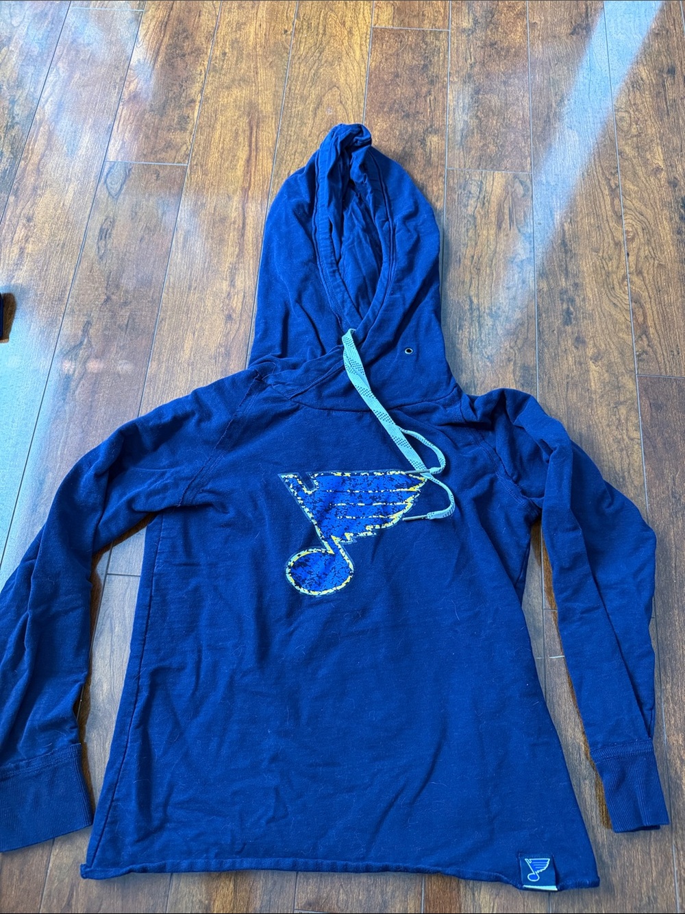 Blue Women's Hooded Sweatshirt with St. Louis Blues Logo